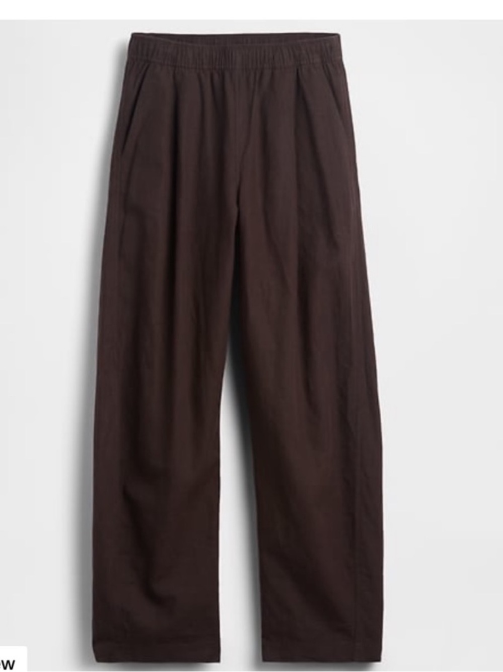 GAP linen blend easy barrel pants terra brown size small tall